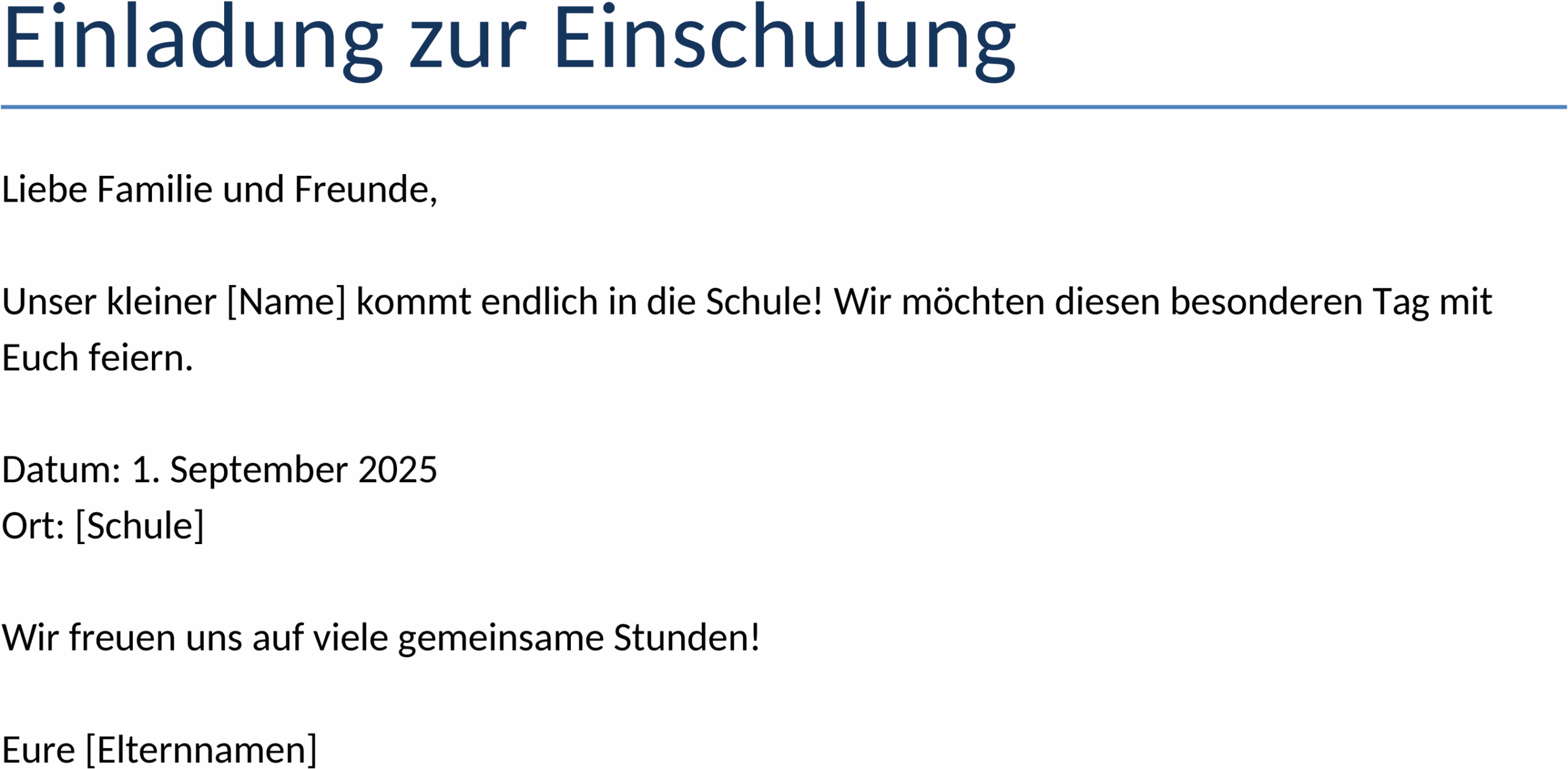 Einladungsvorlage Einschulung Basteln