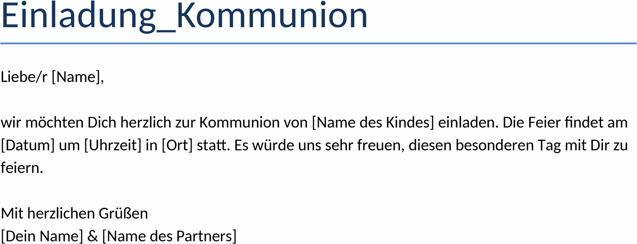 Word-Einladungsvorlage-Kommunion