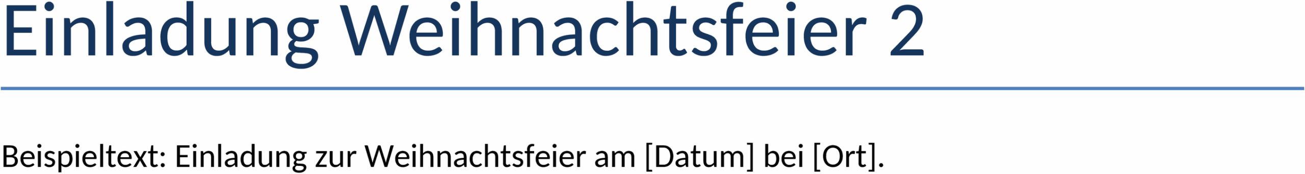 Word-Vorlage Einladung Weihnachtsfeier