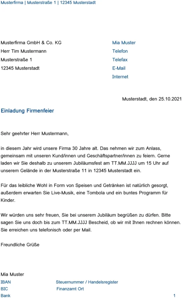 einladung-zur-firmenfeier-muster-vorlage