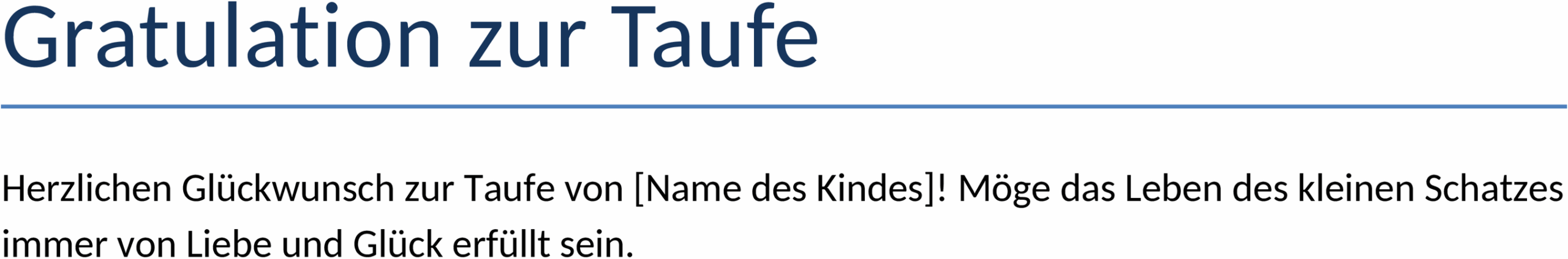 Word-Vorlage für Taufeinladungen