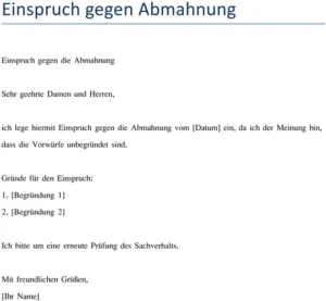 einspruch-gegen-abmahnung-vorlage-verwenden