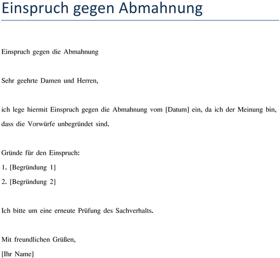 einspruch-gegen-abmahnung-vorlage-verwenden