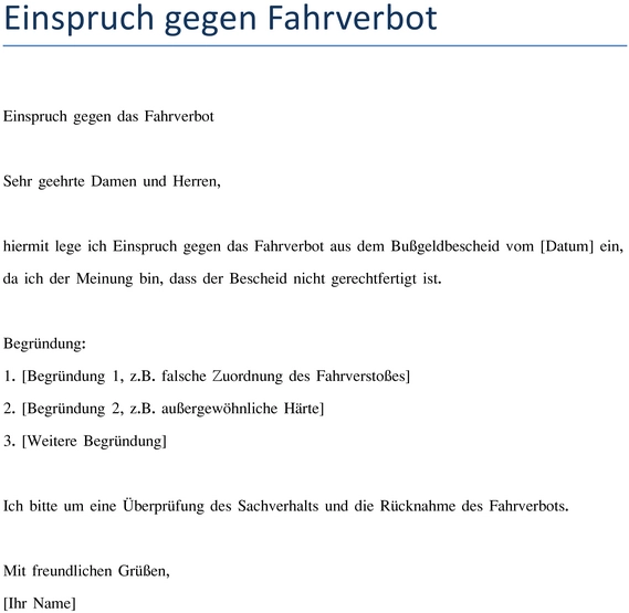 einspruch-gegen-fahrverbot-vorlage-erstellt