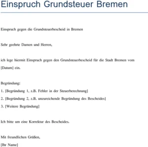 einspruch-gegen-grundsteuerbescheid-bremen