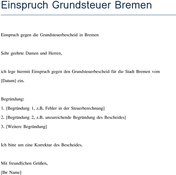 einspruch-gegen-grundsteuerbescheid-bremen
