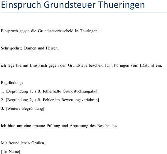 einspruch-gegen-grundsteuerbescheid-in-thueringen