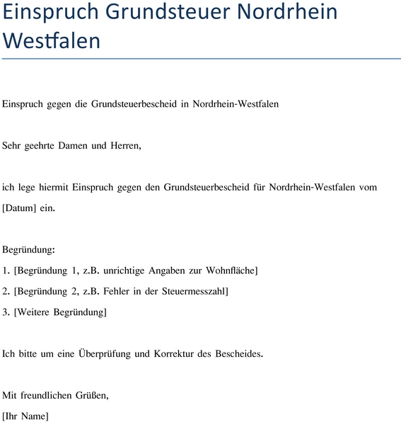 einspruch-gegen-grundsteuerbescheid-nordrhein-westfalen
