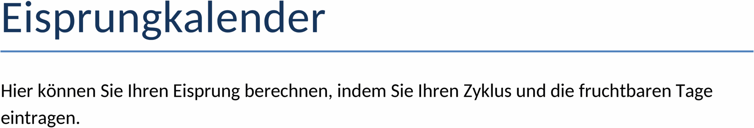 Eisprungkalender Word Vorlage