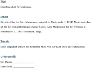 elternbuergschaft-fuer-mietvertrag-vorlage