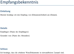 empfangsbekenntnis-vorlage-zur-bestaetigung-von-waren-und-dokumenten