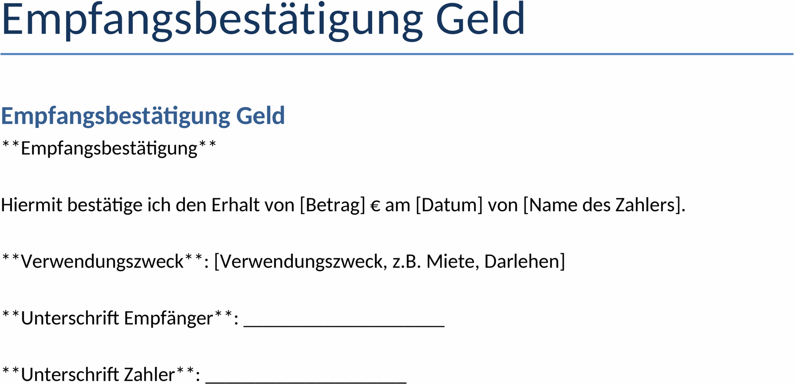 Empfangsbestaetigung im Word-Format