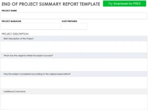 end-of-project-summary-report