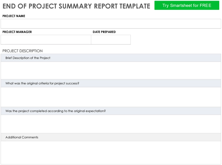 end-of-project-summary-report