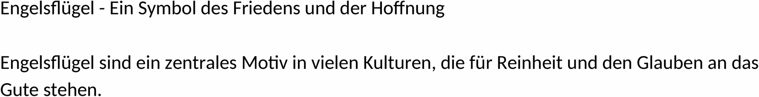 Engelsflügel Vorlage im Word-Format