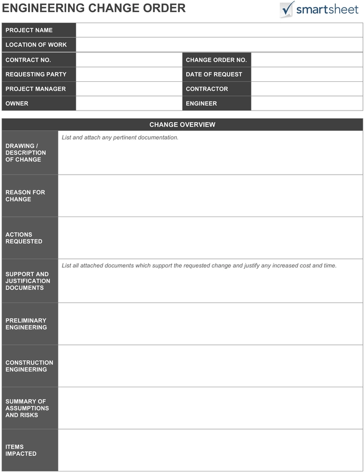 engineering-change-order-vorlage