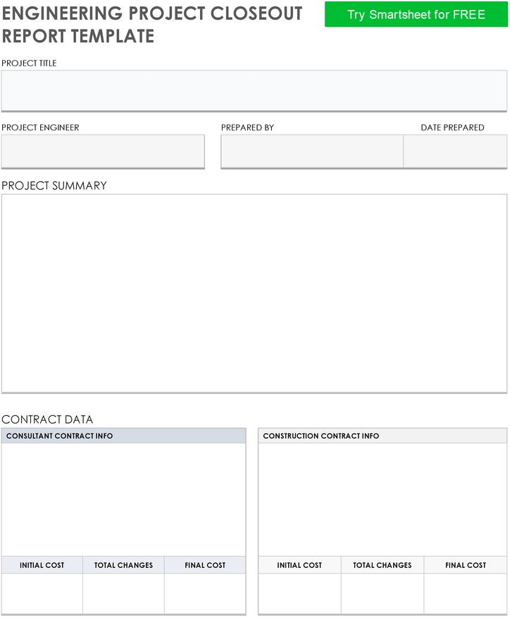 engineering-project-closeout-report