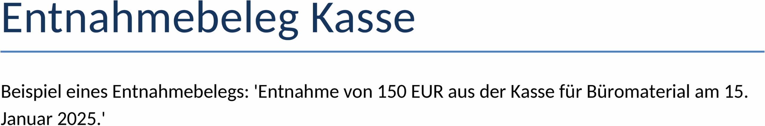 Entnahmebeleg Kasse Word-Template