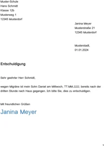 entschuldigung-an-schule-bei-migraene