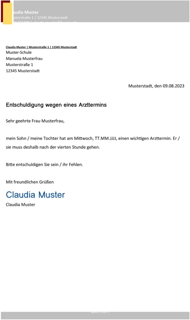 entschuldigung-arzttermin-schule-vorlage