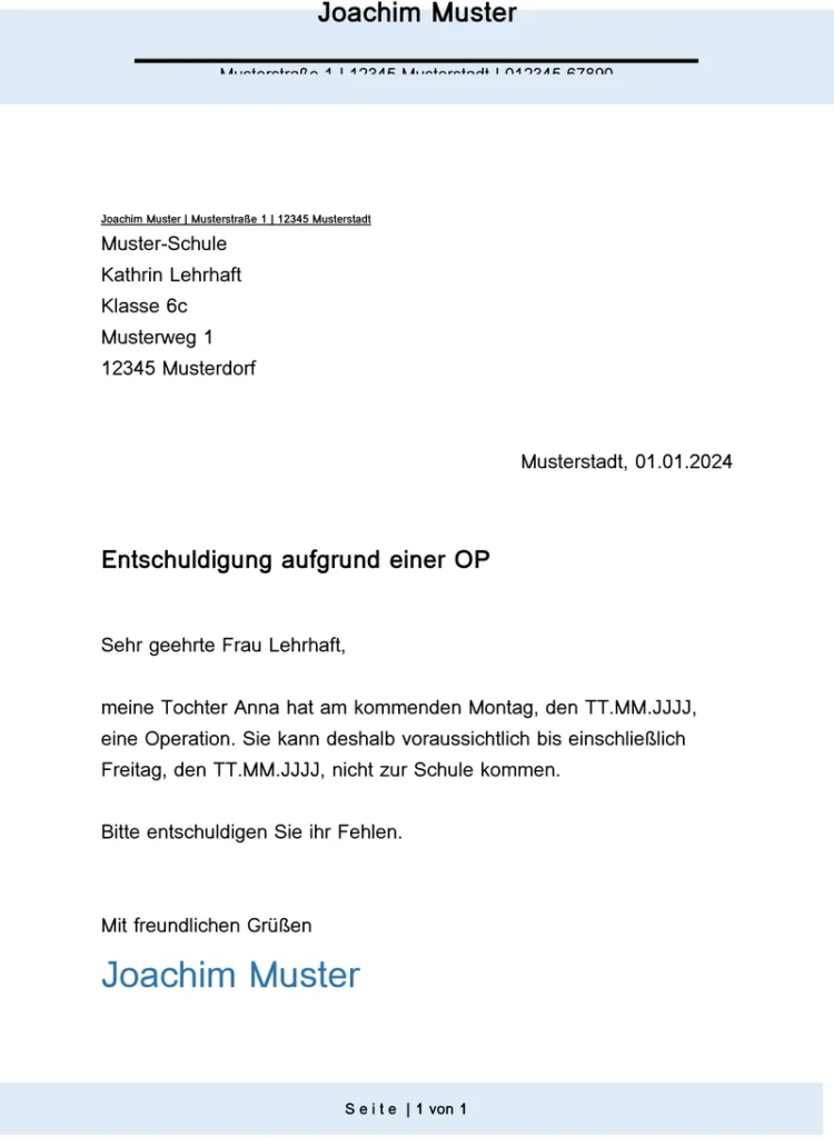 entschuldigung-aufgrund-einer-operation