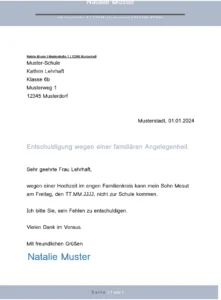 entschuldigung-familiaere-anliegen-vorlage