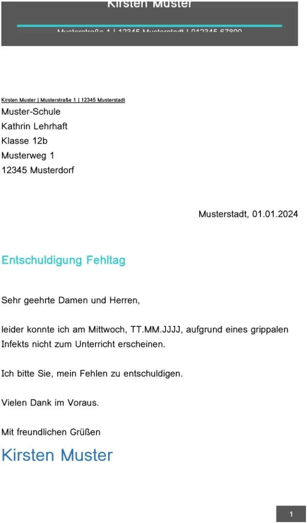 entschuldigung-fehltag-vorlage-brief