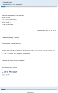 entschuldigung-fehltag-vorlage-familienanlaesse
