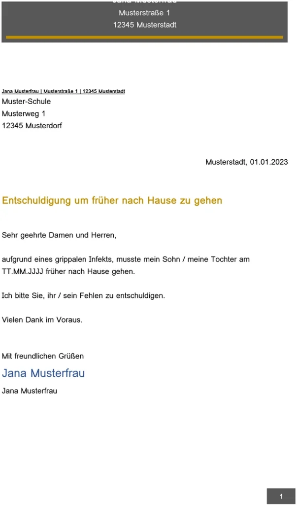 entschuldigung-frueher-nach-hause-gehen