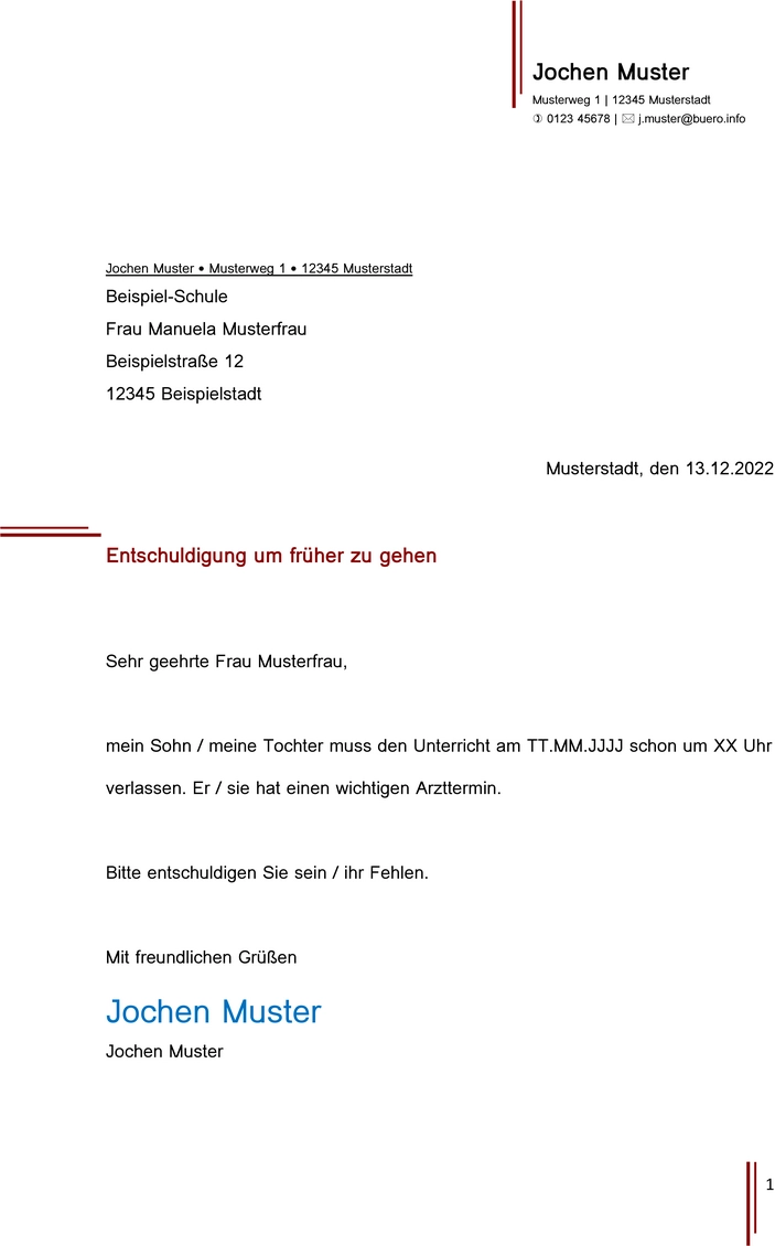 entschuldigung-frueher-nach-hause
