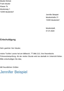 entschuldigung-fuer-die-schule-theoriepruefung