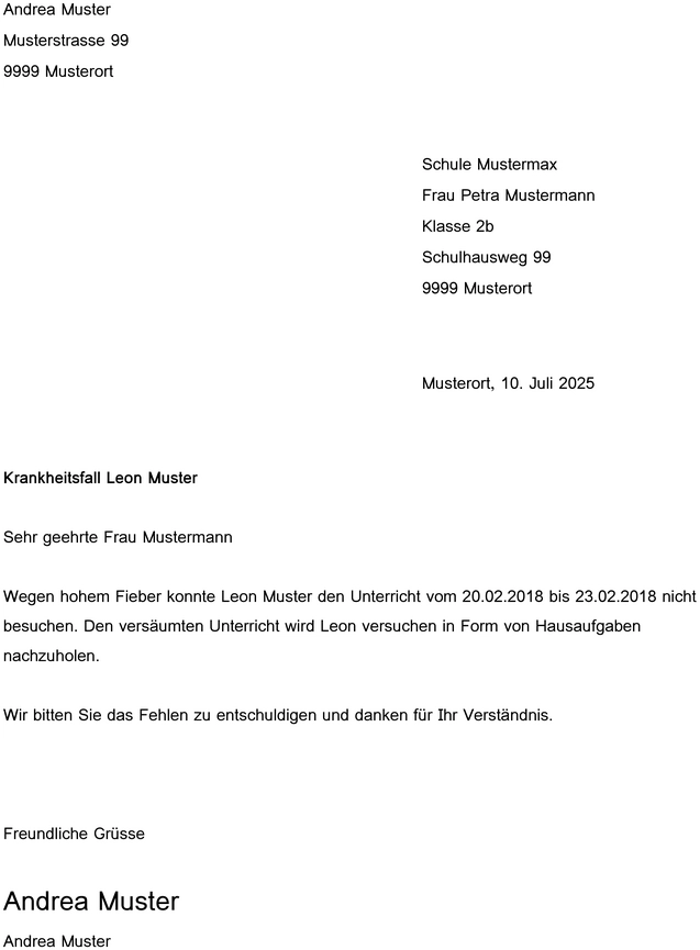 entschuldigung-fuer-die-schule-vorlage