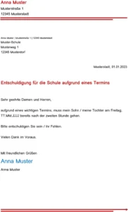entschuldigung-fuer-die-schule-wegen-termin