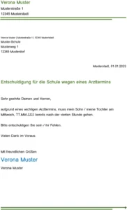 entschuldigung-fuer-schule-wegen-arzttermin