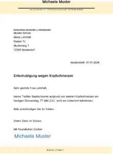 entschuldigung-vorlage-kopfschmerzen