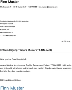 entschuldigung-vorlage-migraene