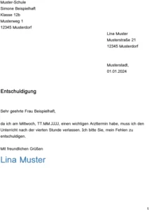 entschuldigung-vorlage-schule-frueher-gehen