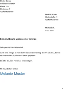 entschuldigung-wegen-allergie-antrag-muster