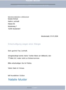 entschuldigung-wegen-allergie-fuer-kind