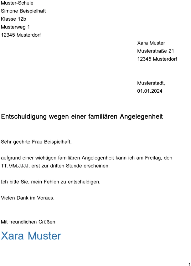 entschuldigung-wegen-famili_aerer-angelegenheiten-muster