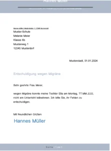 entschuldigung-wegen-migraene-fuer-die-schule