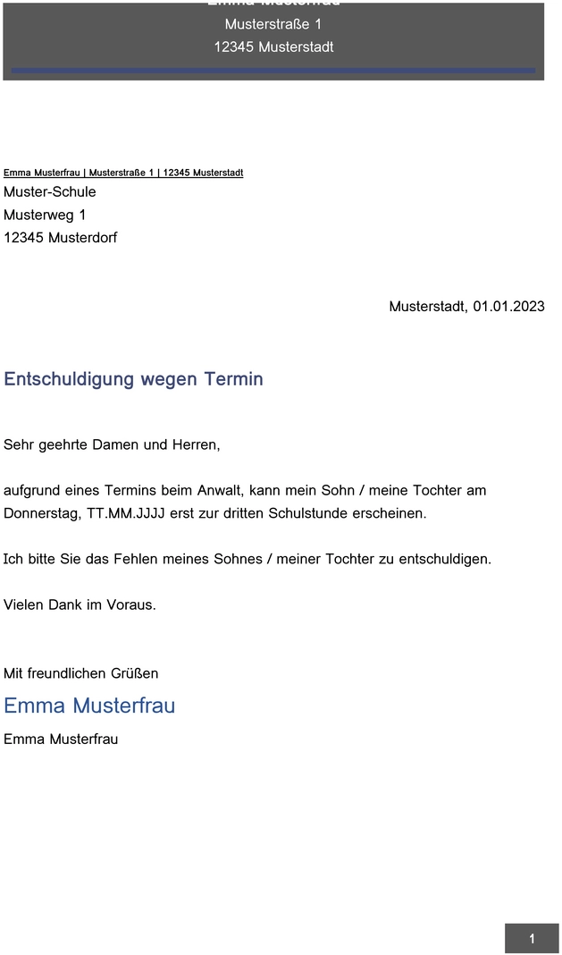 entschuldigung-wegen-termin-bei-schule