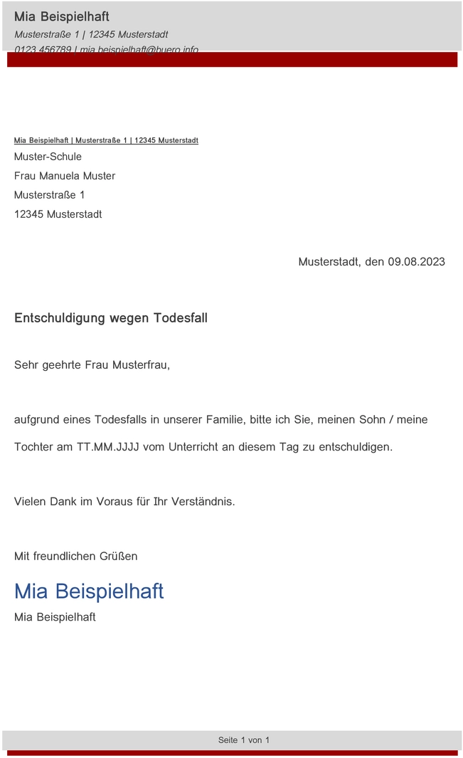 entschuldigung-wegen-todesfall-vorlage