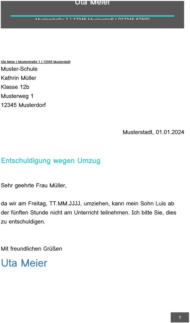 entschuldigung-wegen-umzug-vorlage