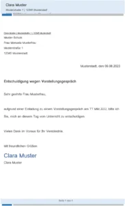 entschuldigung-wegen-vorstellungsgespraech-vorlage
