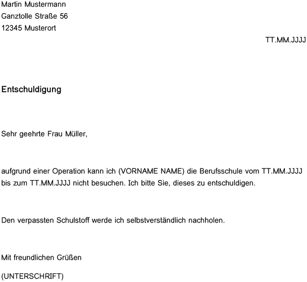 entschuldigungsschreiben-an-berufsschule-vorlage