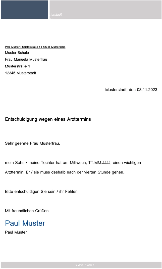 entschuldigungsschreiben-arzttermin-schule