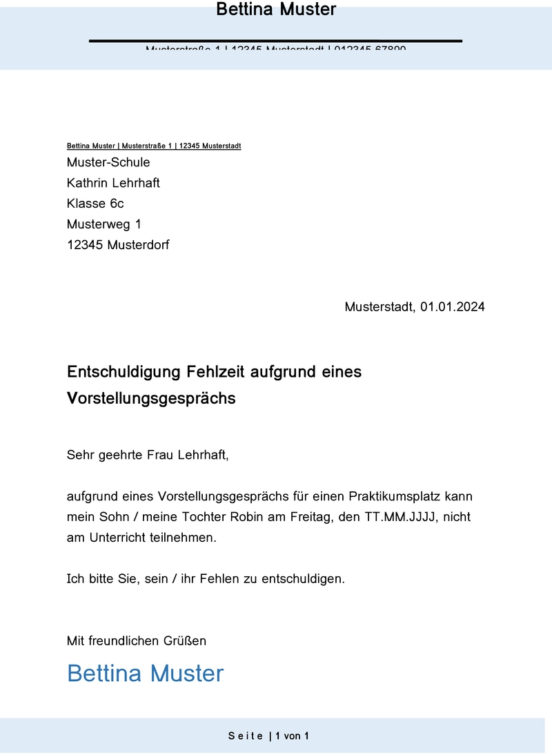 entschuldigungsschreiben-fuer-schule-vorstellungsgespraech