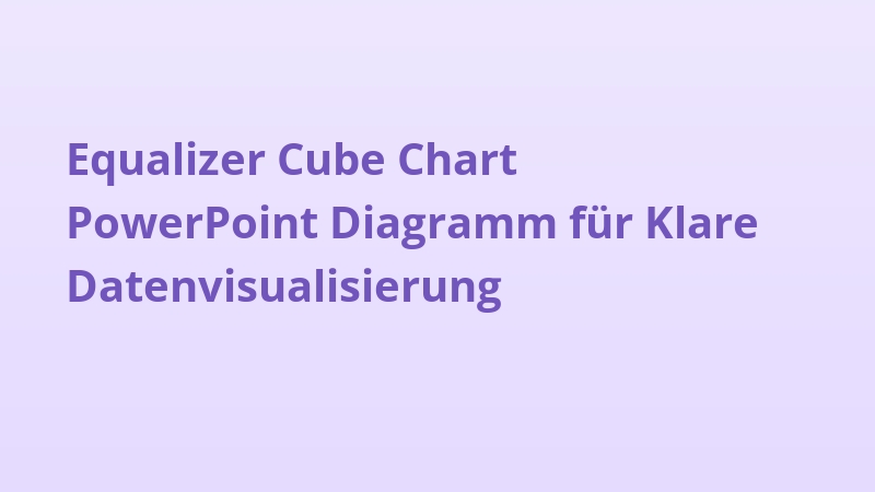 Equalizer Cube Chart PowerPoint Diagramm für Klare Datenvisualisierung