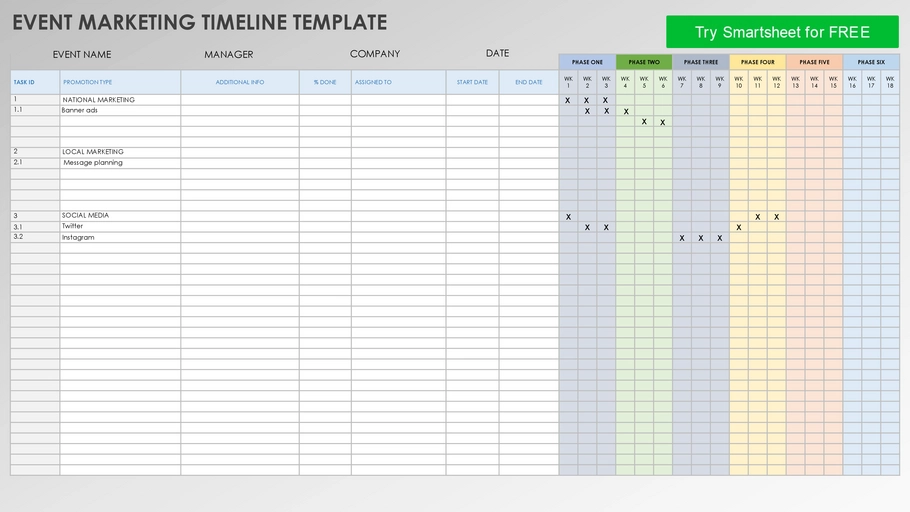 event-marketing-timeline-vorlage